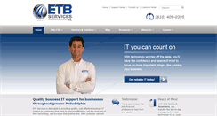 Desktop Screenshot of etbservices.com